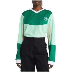 Head of State Long Sleeve Jersey  Green Cream Size XS retails $250